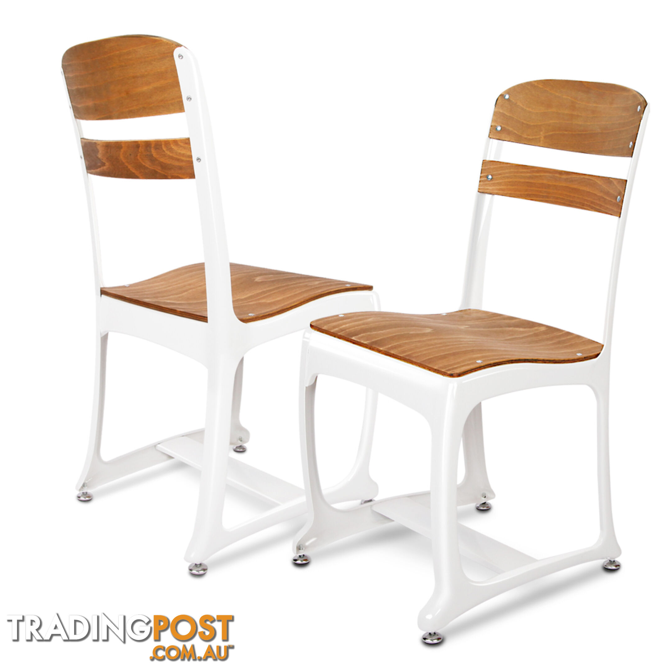 Set of 2 Replica Eton Dining Chairs - White