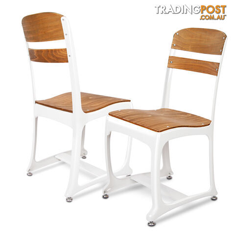 Set of 2 Replica Eton Dining Chairs - White