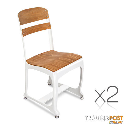 Set of 2 Replica Eton Dining Chairs - White