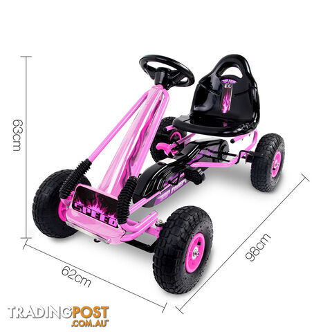 Kids Pedal Go Kart - Pink - photo 2 of 7