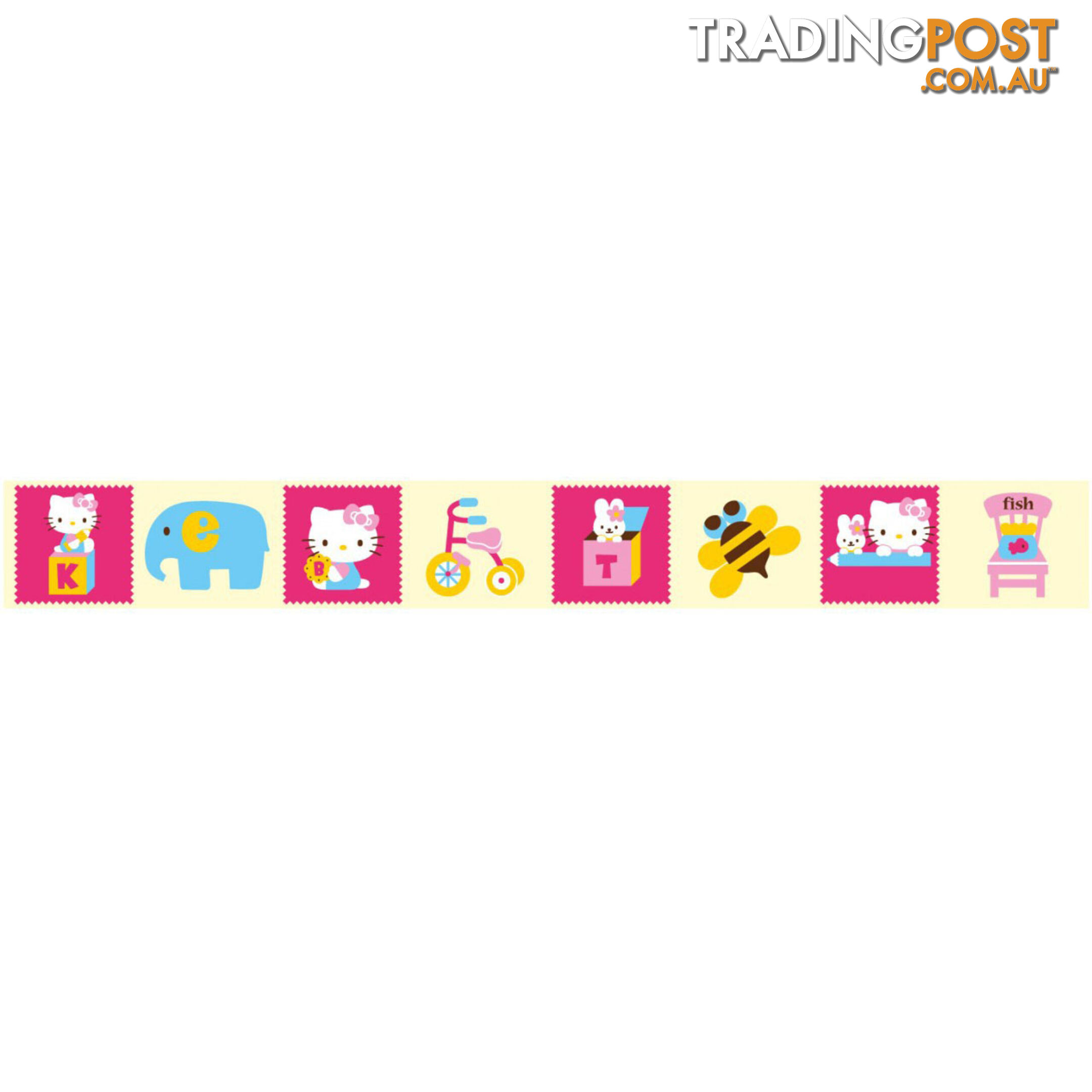 Hello Kitty Wall Border Stickers - Totally Movable