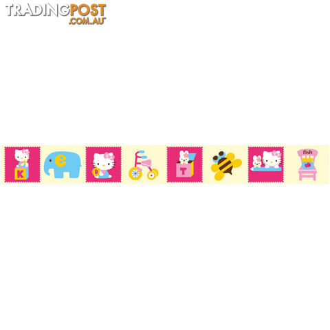 Hello Kitty Wall Border Stickers - Totally Movable