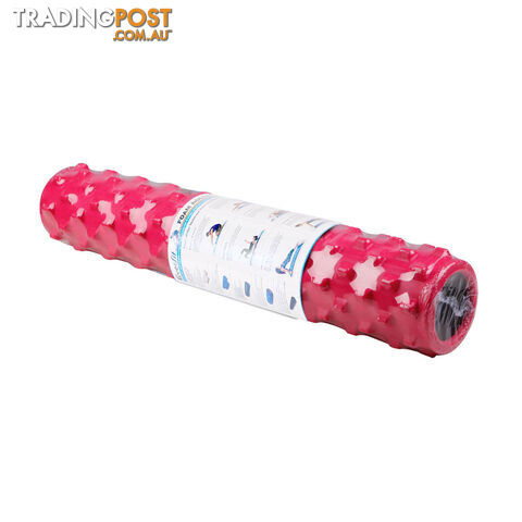 Yoga Gym Pilates EVA Stick Foam Roller Pink 79 x 13cm