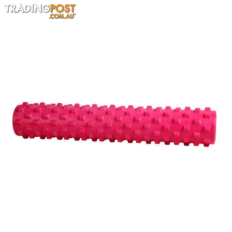 Yoga Gym Pilates EVA Stick Foam Roller Pink 79 x 13cm