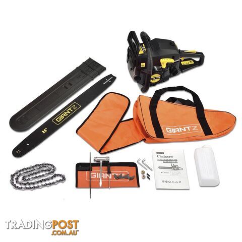 Giantz 66CC Petrol Chainsaw w/ Carry Bag and Safety Set