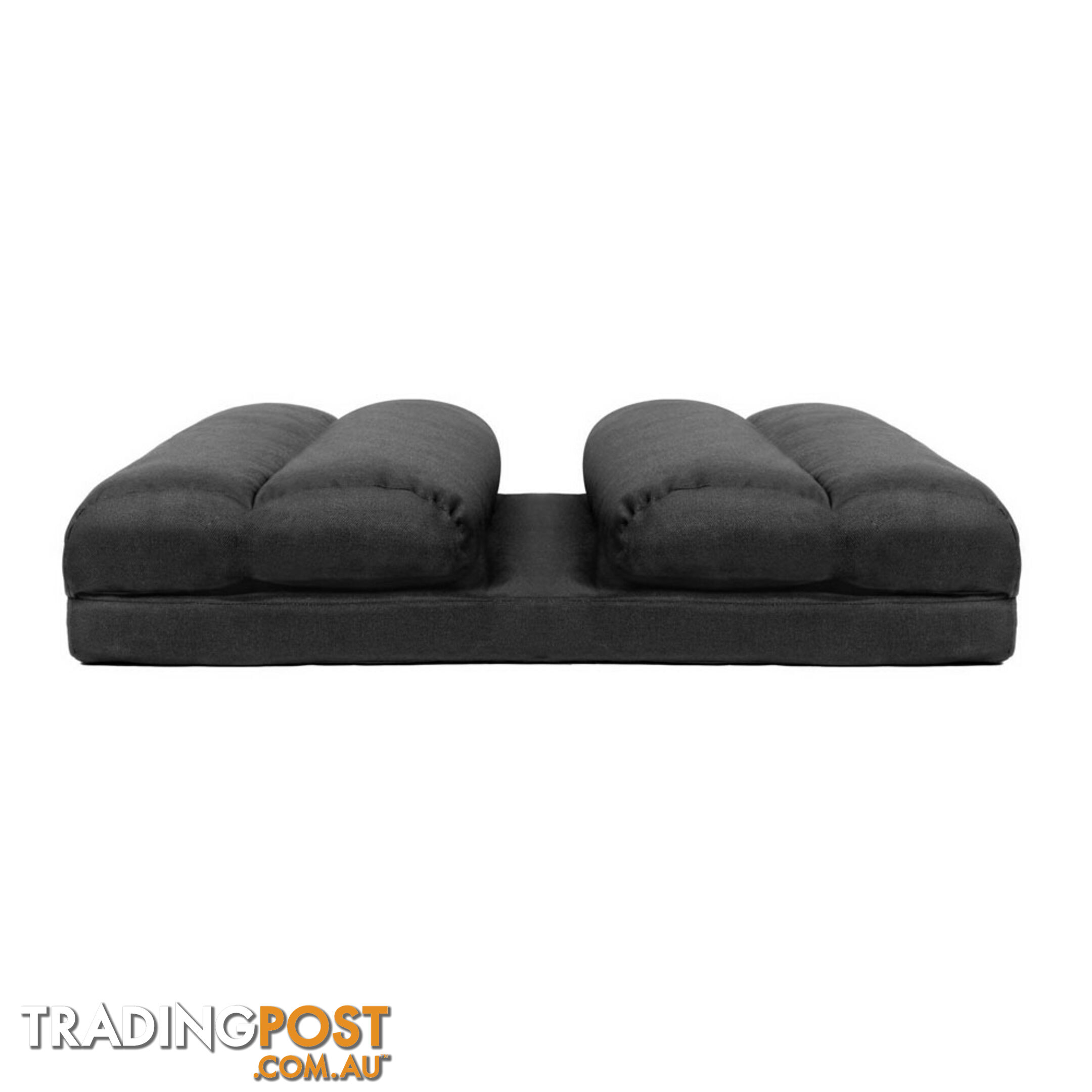 Double Size Adjustable Lounge Sofa - 5 positions Black