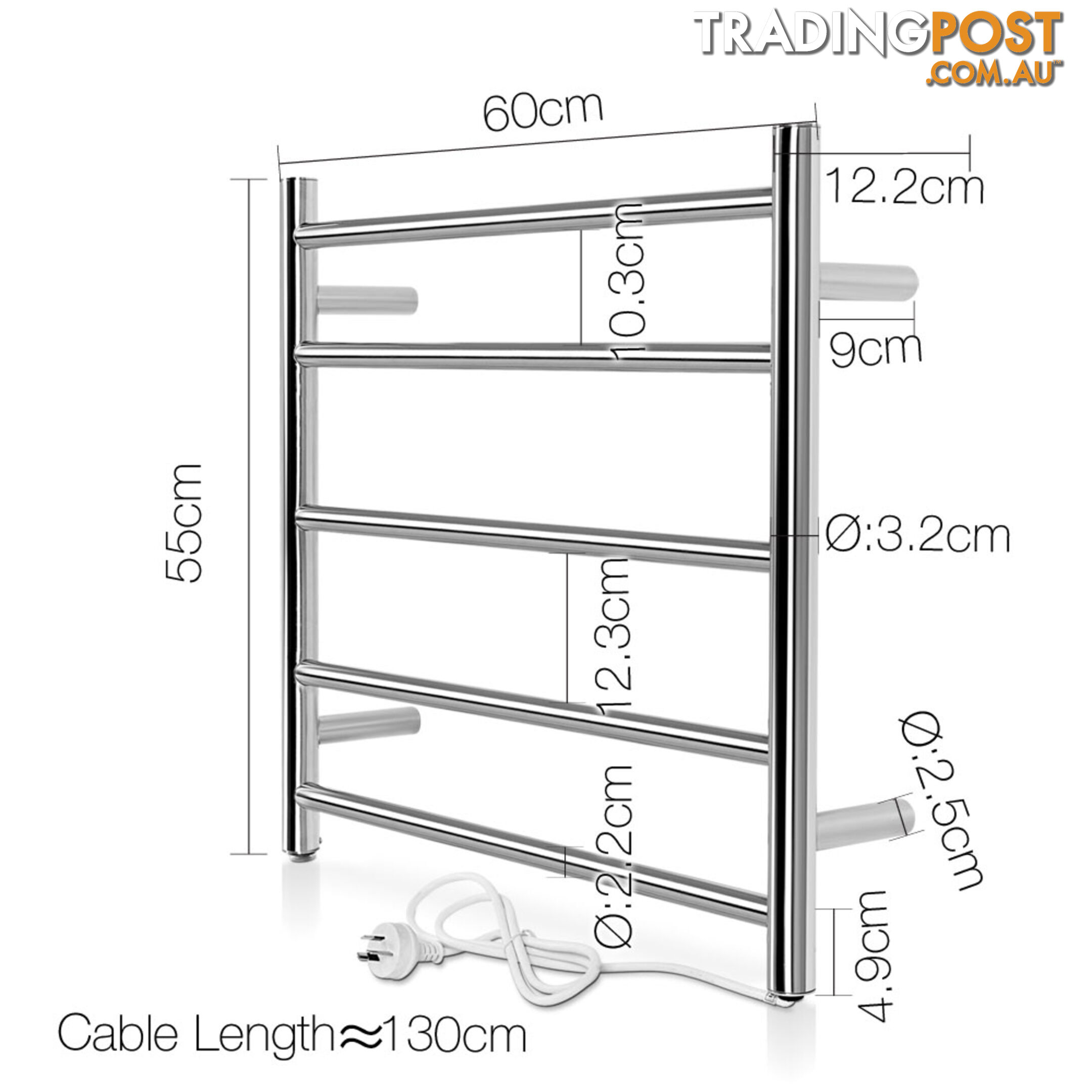 Electric Heated Towel Rail - Small