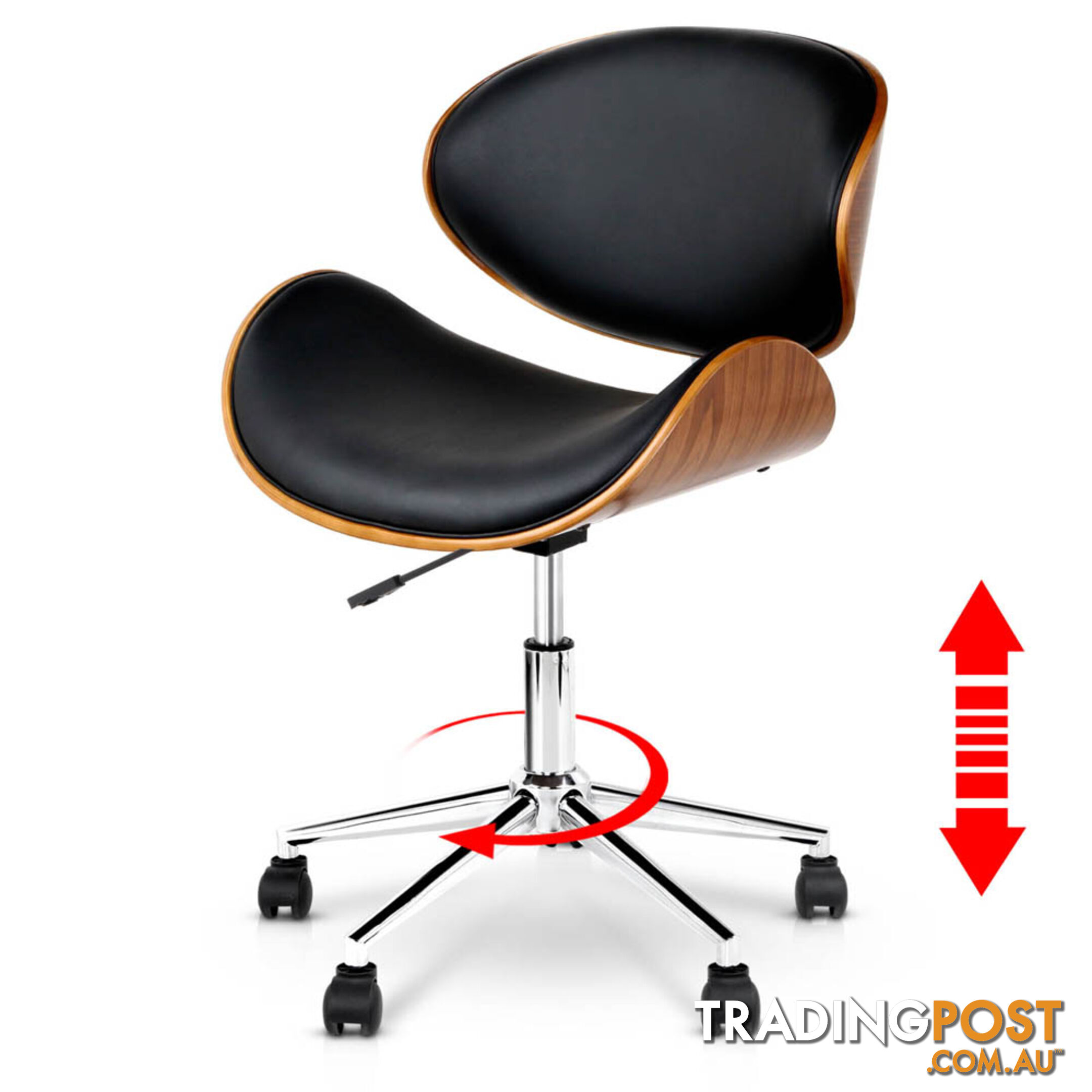 PU Leather Curved Office Chair