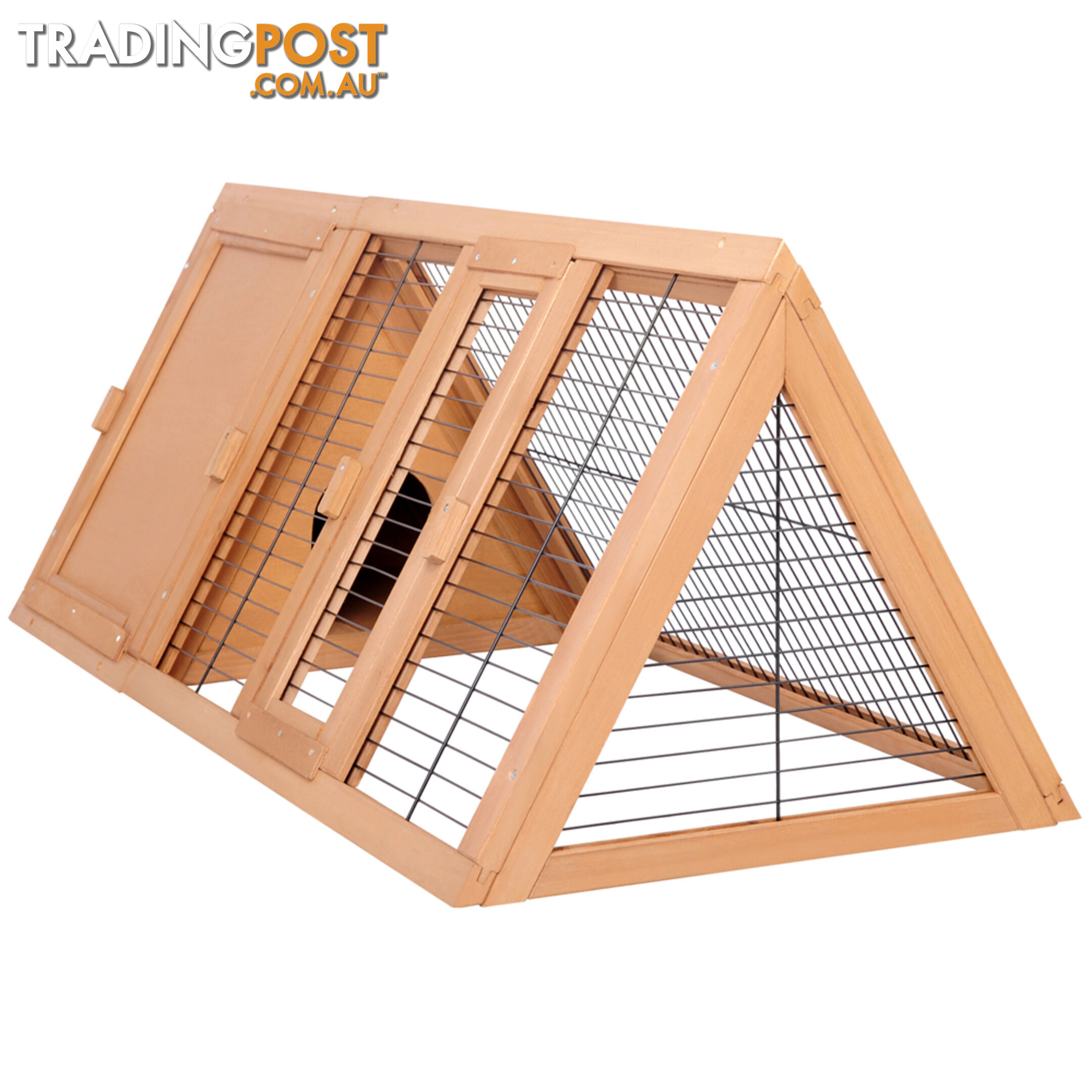 Rabbit Hutch Guinea Pig Chicken Ferret Cage Triangle