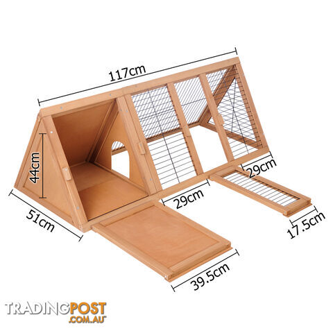 Rabbit Hutch Guinea Pig Chicken Ferret Cage Triangle