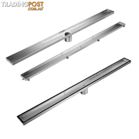 Tile Insert Stainless Steel Shower Grate Drain Floor Bathroom 1000mm - photo 3 of 8