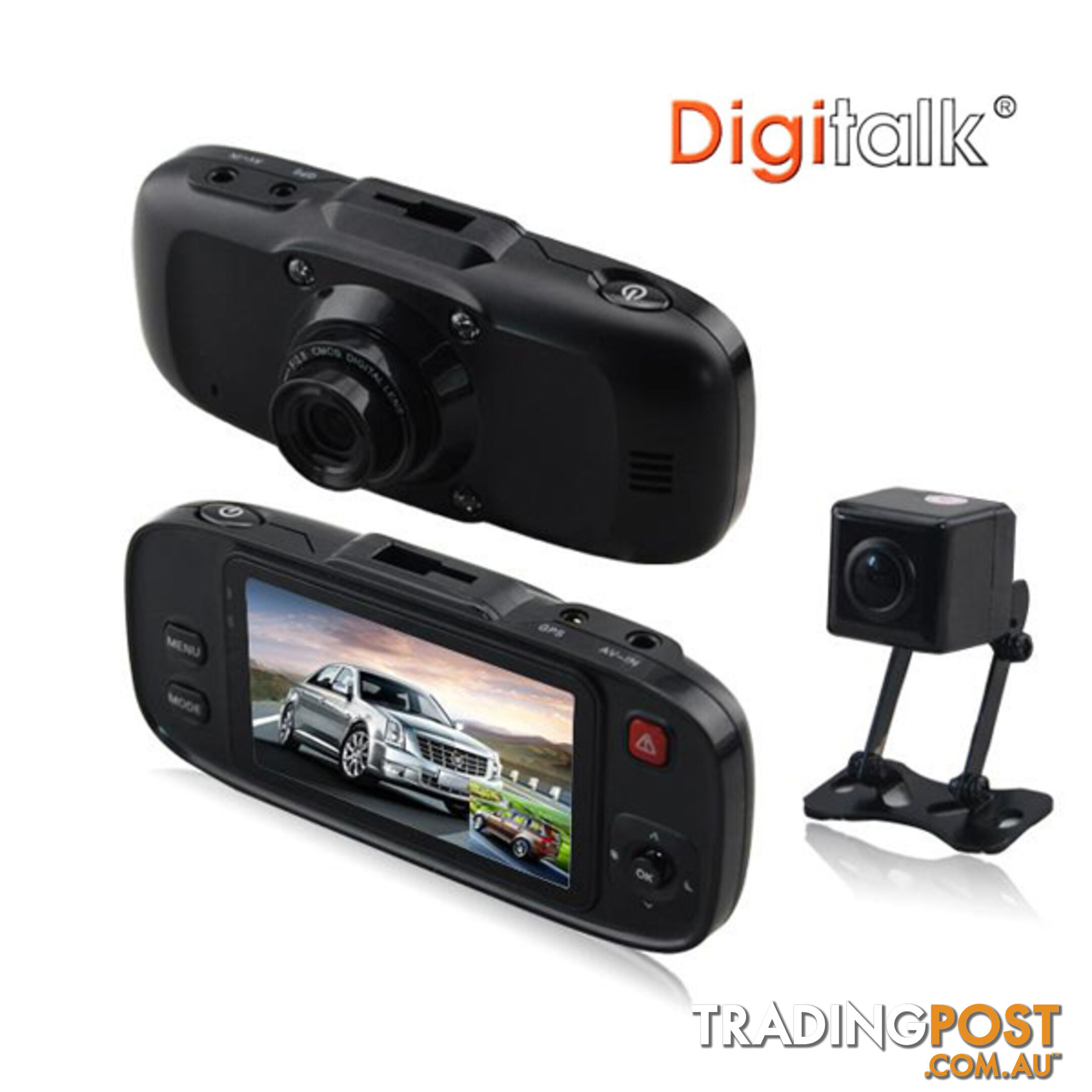 Dual Camera In-Car Digital Video Recorder (DVR)