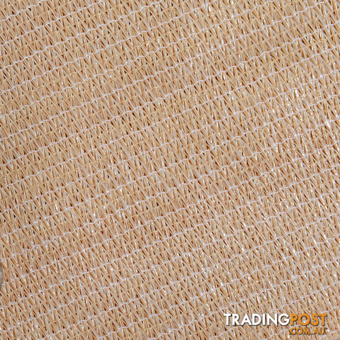 Heavy Duty 185GSM Shade Sail Canopy 6 x 8 M Sand - photo 4 of 5