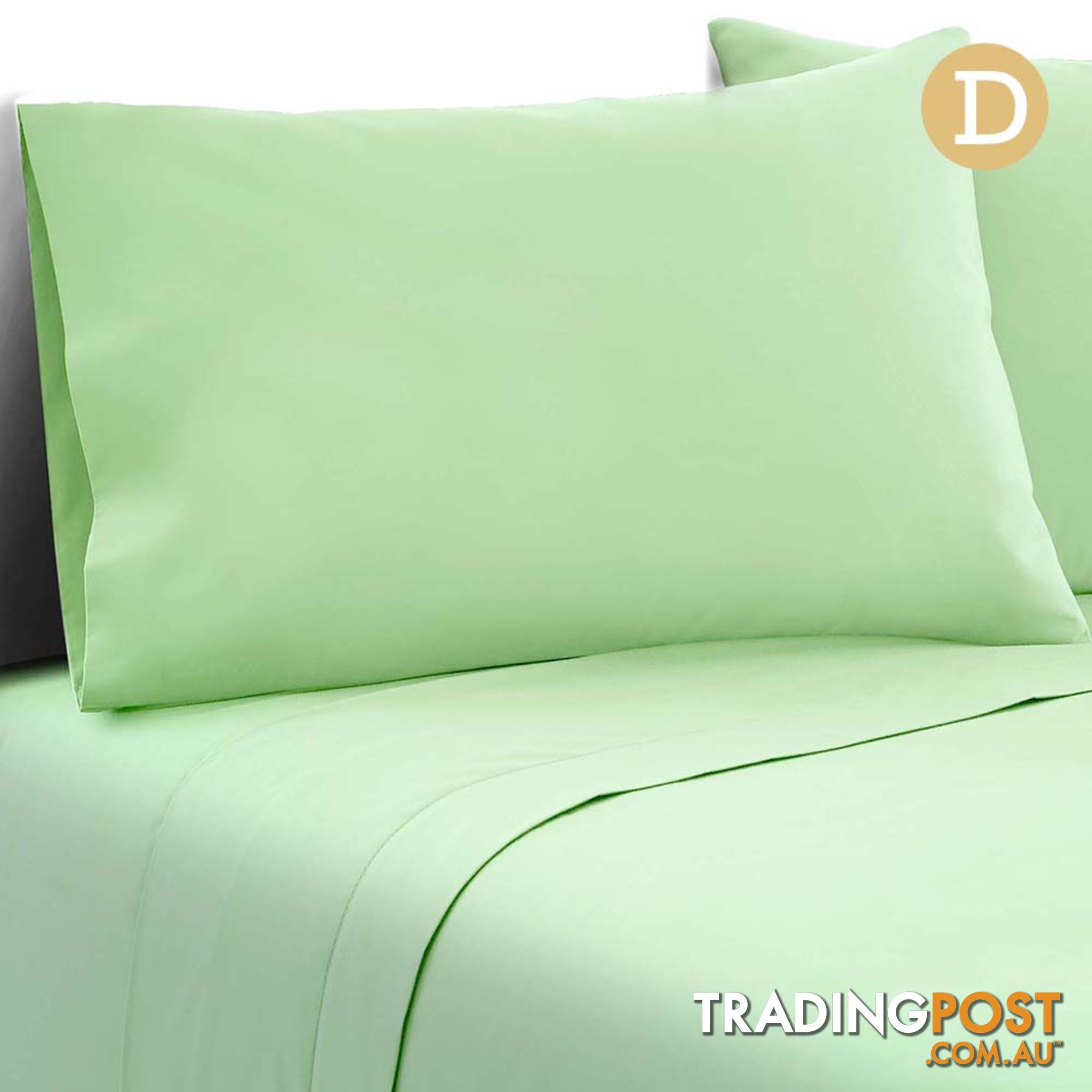 4 Piece Microfibre Sheet Set Double_ÑÐ Green