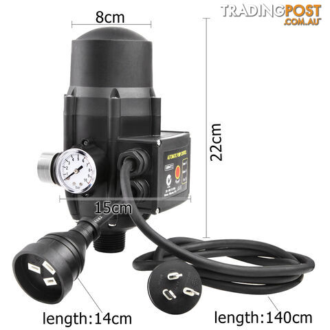Adjustable Pressure Switch Water Pump Controller Black