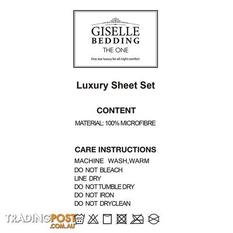 4 Piece Microfibre Sheet Set King _ÑÐ Aqua - photo 4 of 4