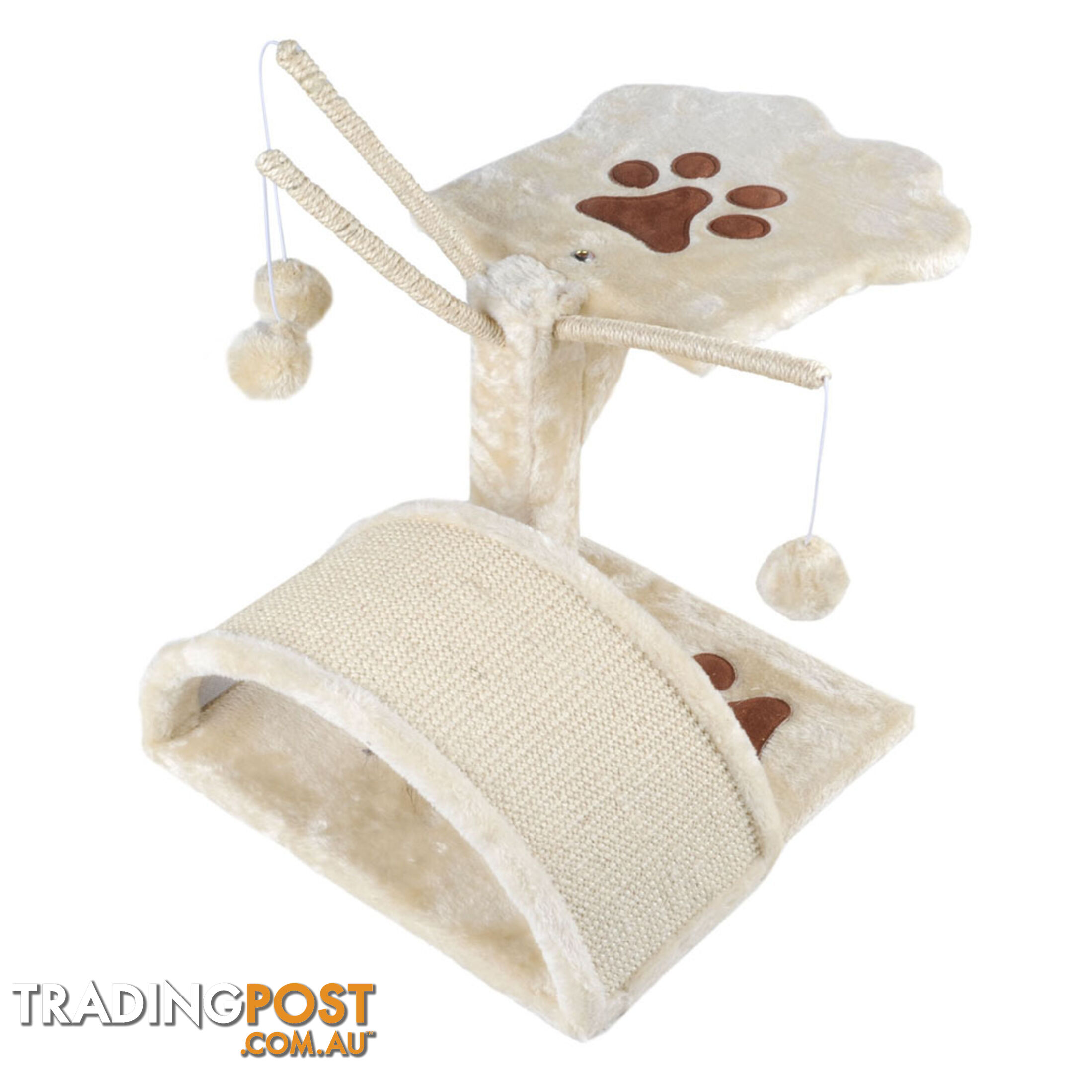 Cat Scratching Poles Post Furniture Tree House Beige