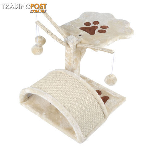 Cat Scratching Poles Post Furniture Tree House Beige