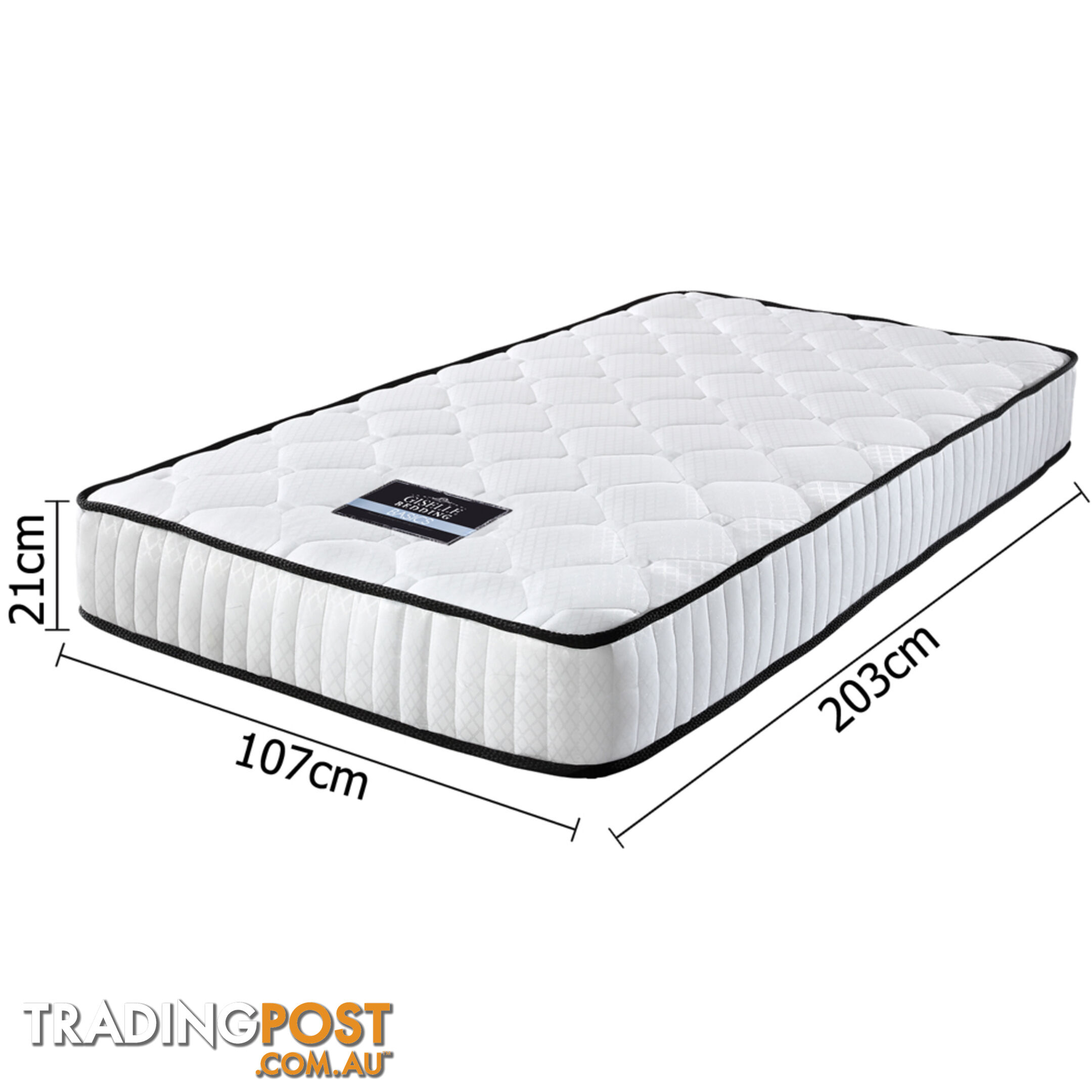 High Density Foam Pocket Spring Mattress 21cm King Single