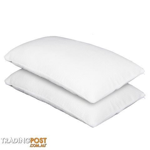 Set of 2 Deluxe Shredded Memory Foam Pillows