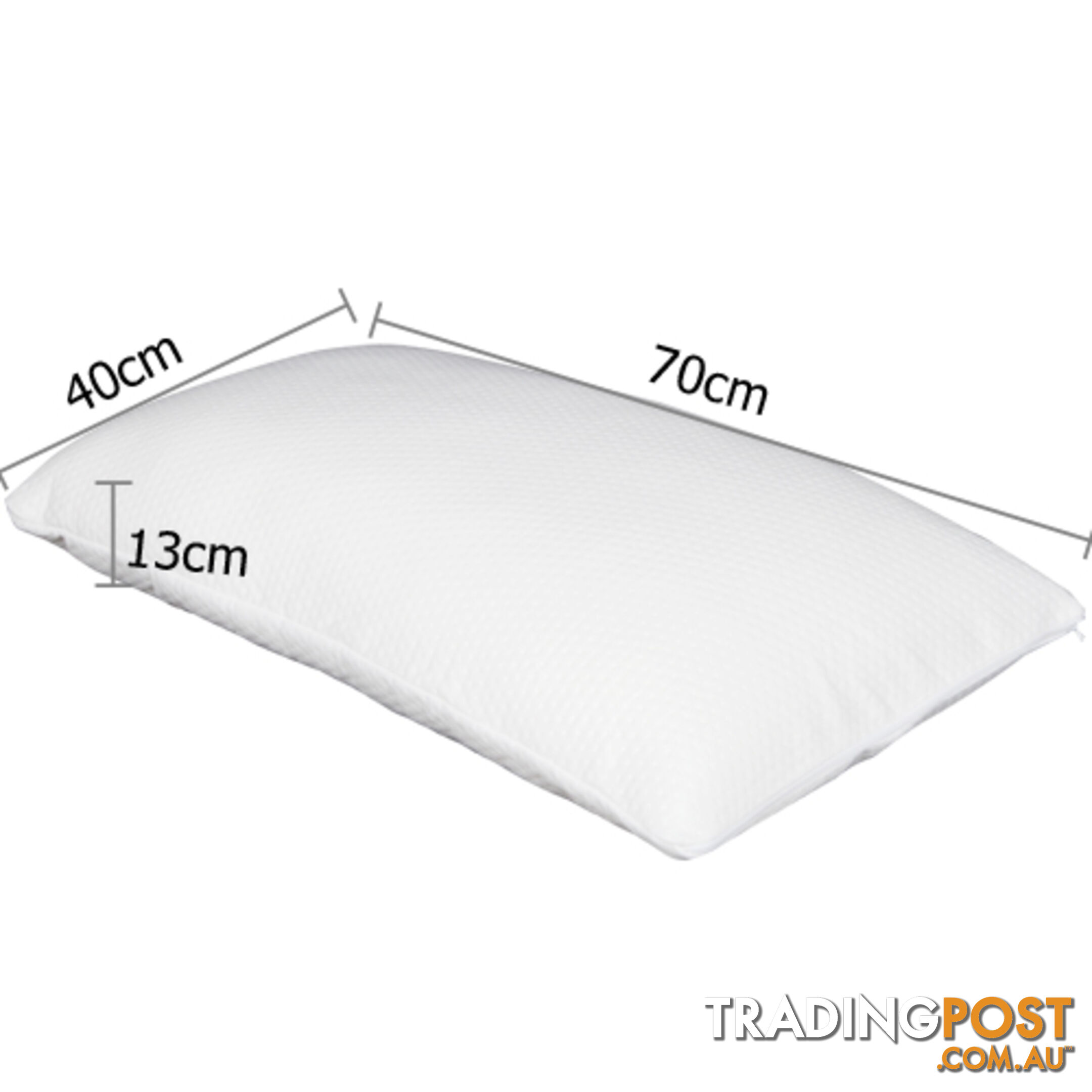 Set of 2 Deluxe Shredded Memory Foam Pillows