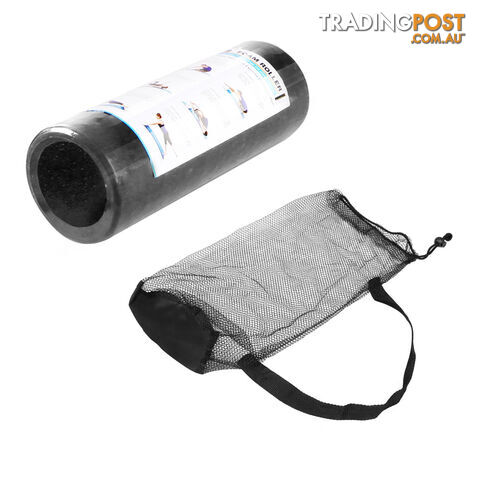 Yoga Gym Pilates EPP Stick Foam Roller Black 30 x 15cm