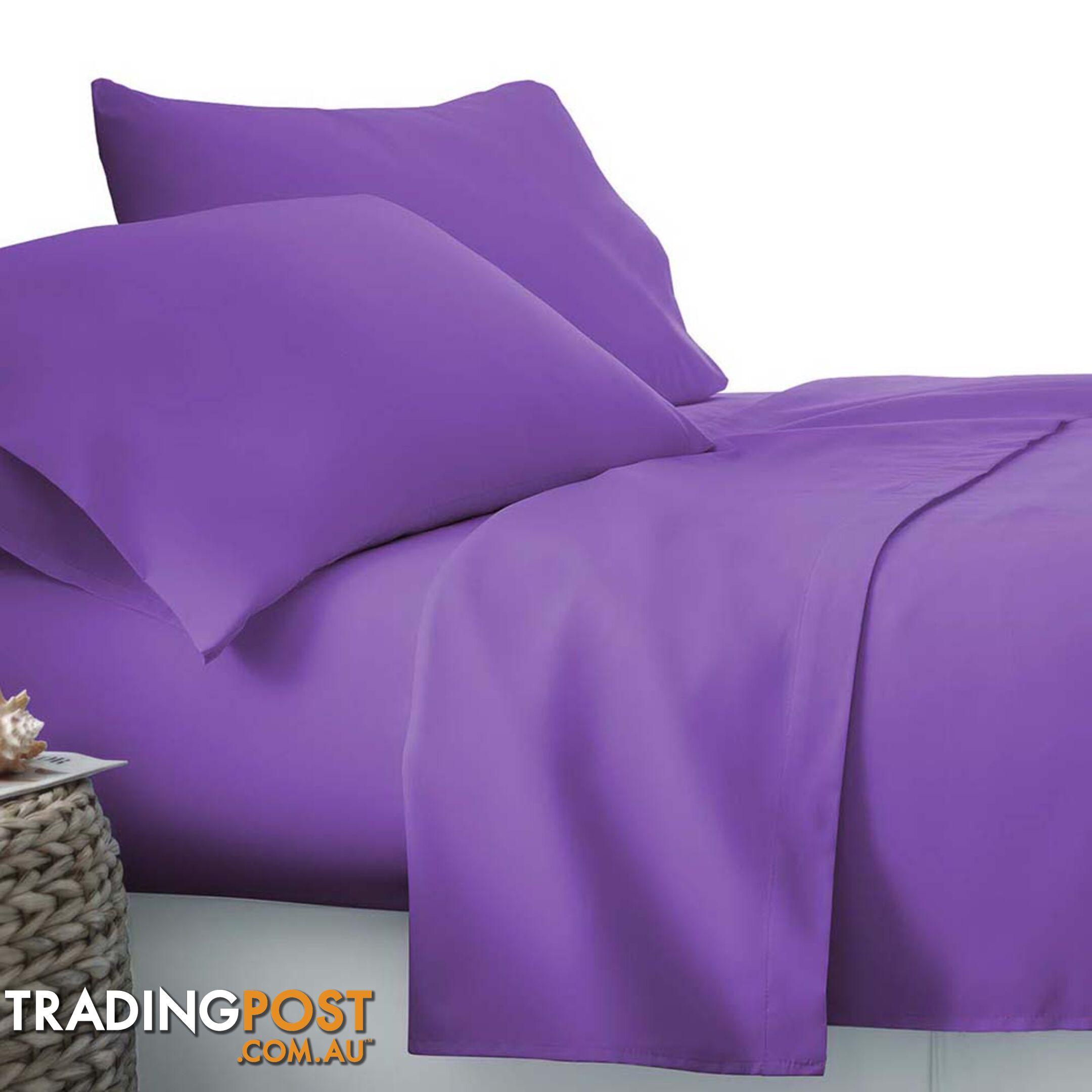 3 Piece Microfibre Sheet Set Single _ÑÐ Purple