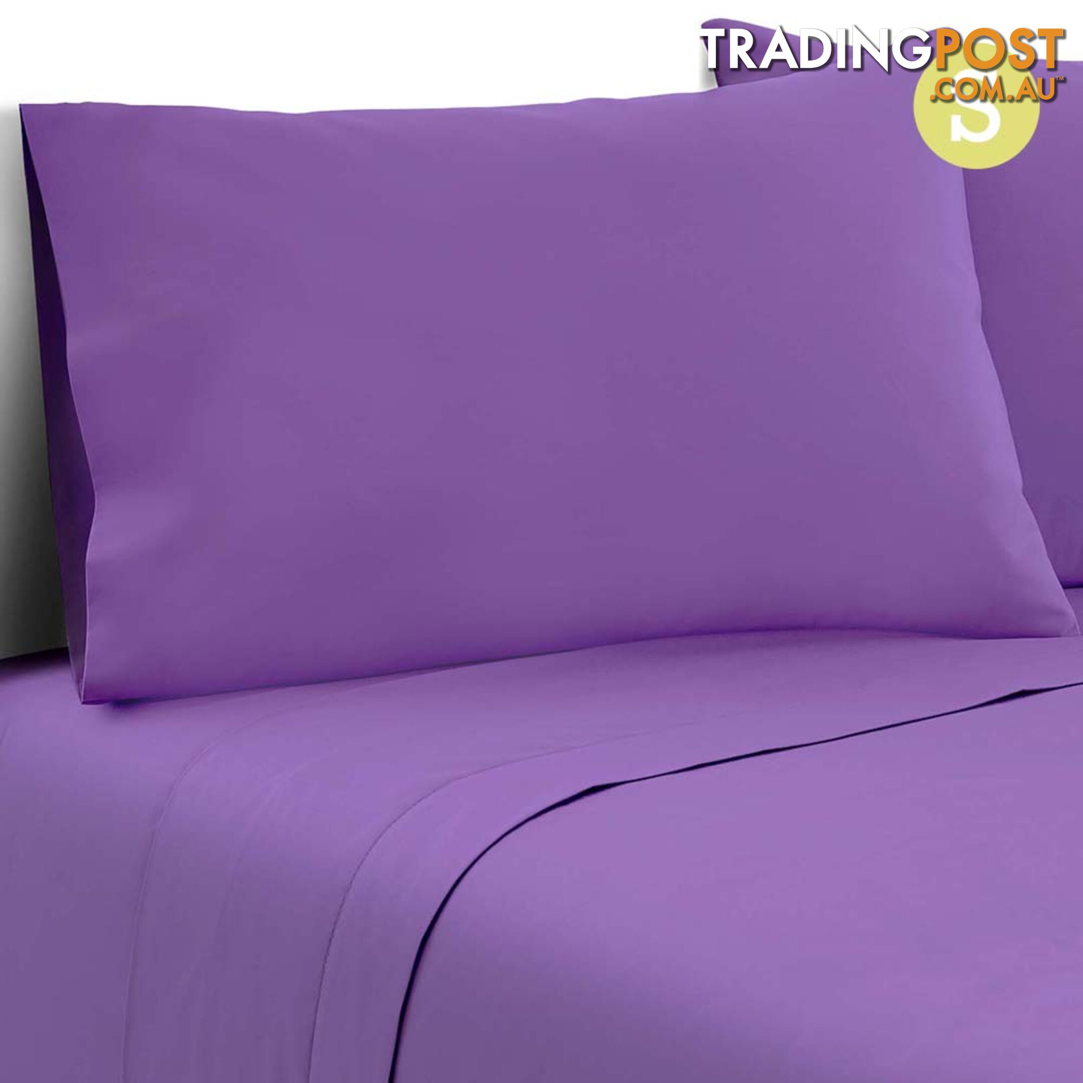 3 Piece Microfibre Sheet Set Single _ÑÐ Purple