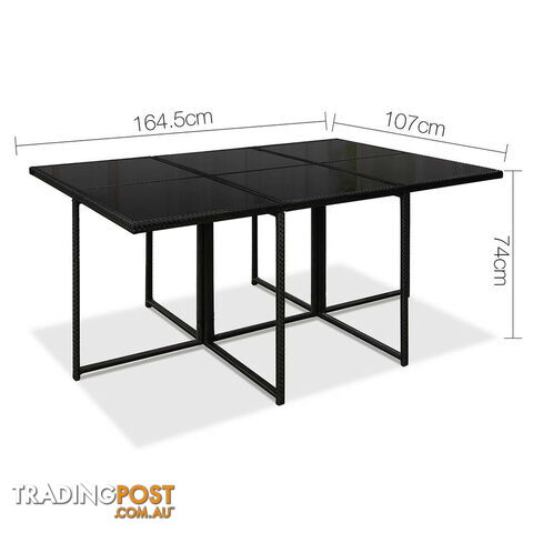 Capetown Dining 10 Seater Set _ÑÐ Black & Grey