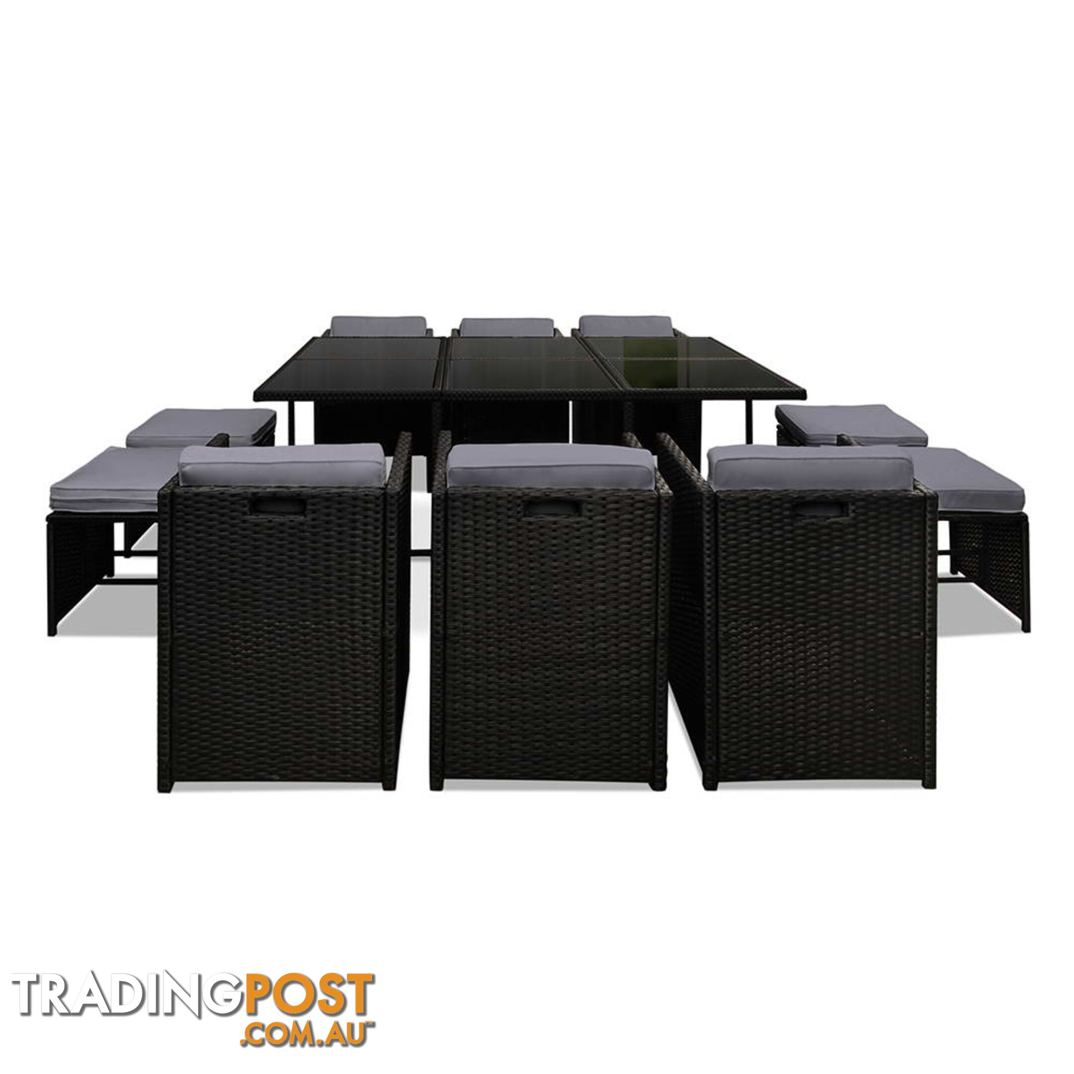 Capetown Dining 10 Seater Set _ÑÐ Black & Grey