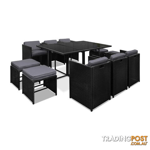 Capetown Dining 10 Seater Set _ÑÐ Black & Grey