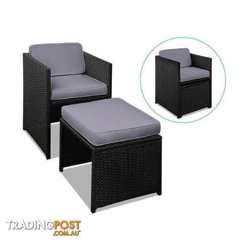 Capetown Dining 10 Seater Set _ÑÐ Black & Grey