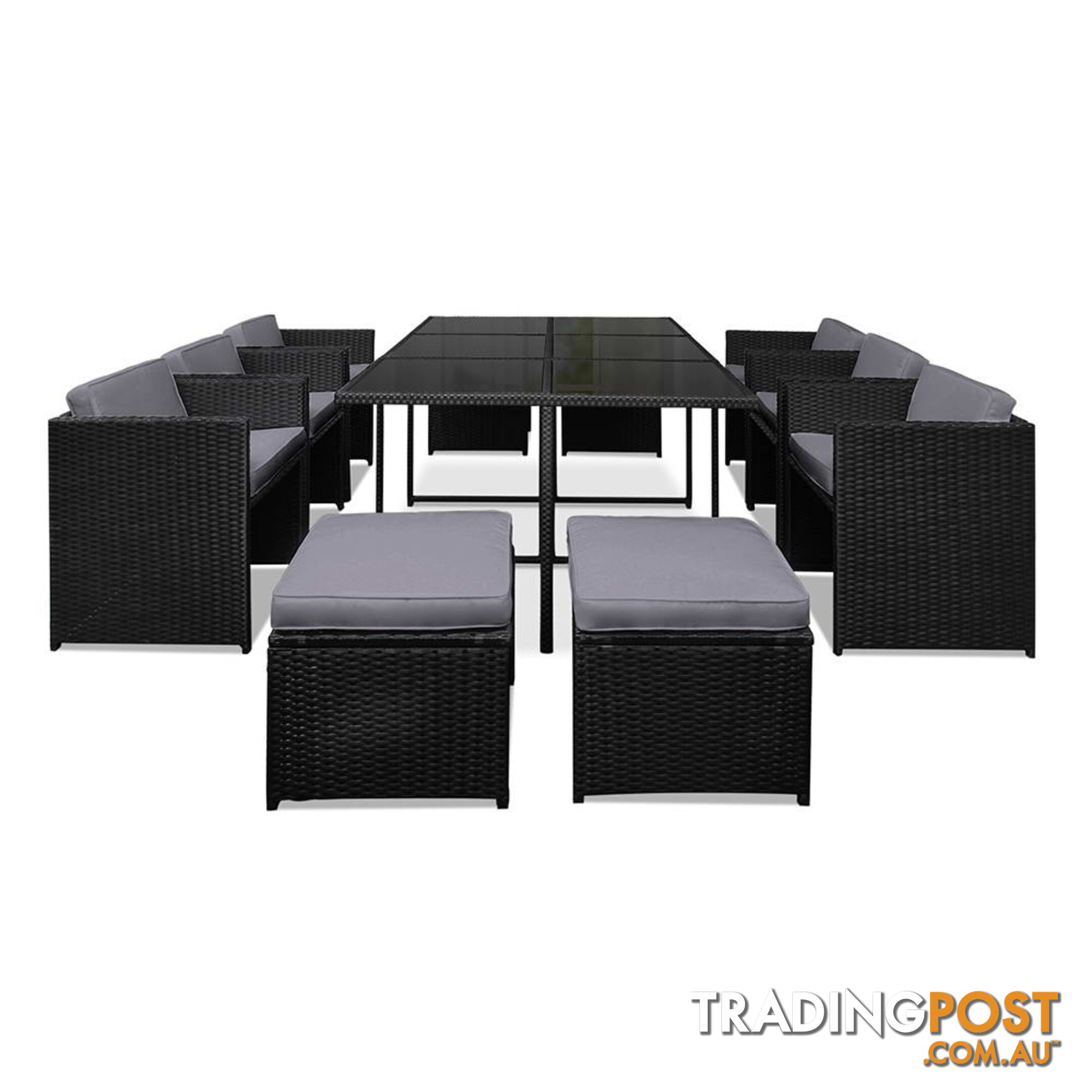 Capetown Dining 10 Seater Set _ÑÐ Black & Grey