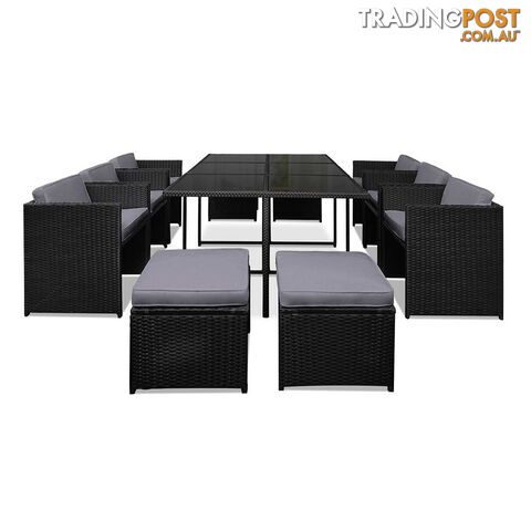 Capetown Dining 10 Seater Set _ÑÐ Black & Grey