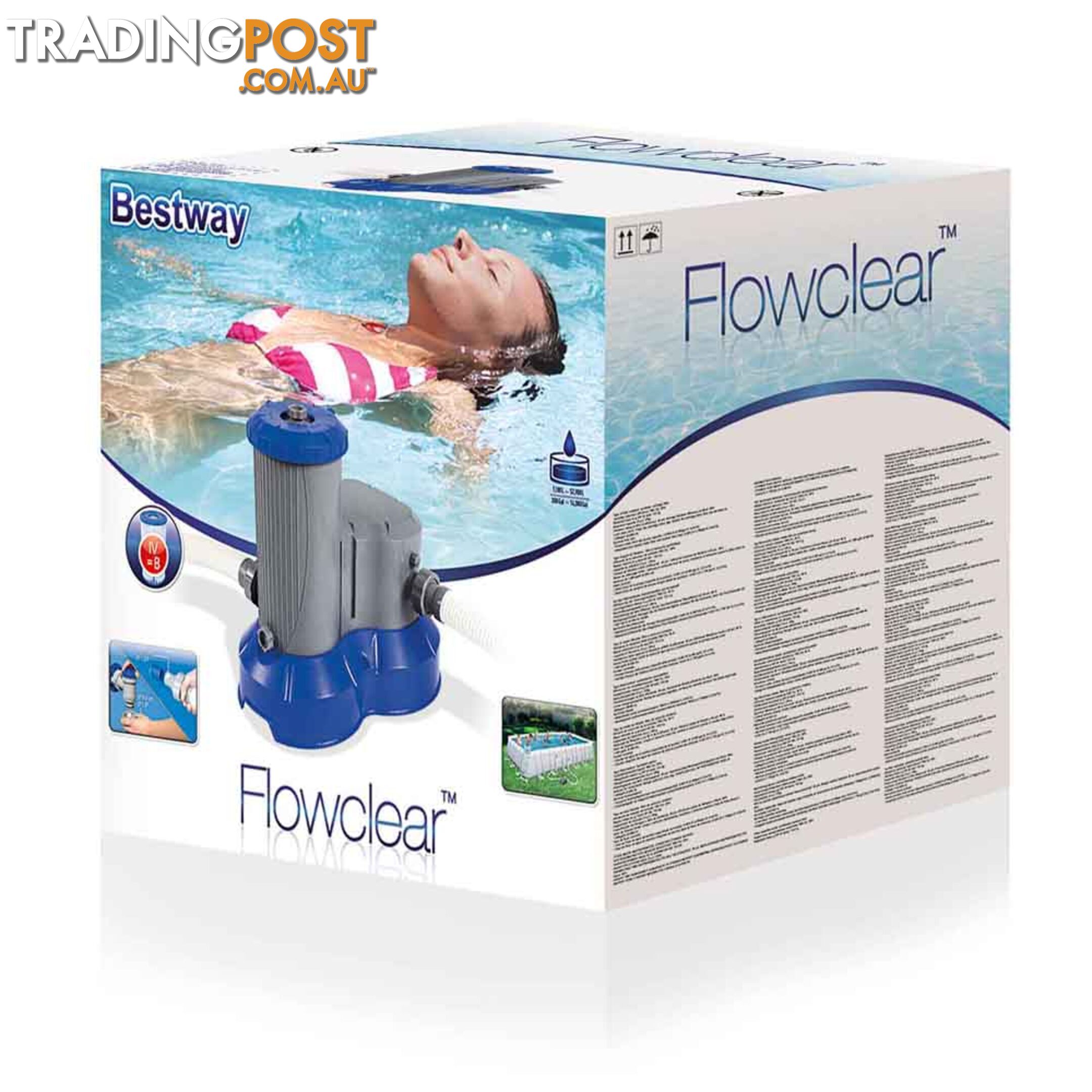 FlowClear 9,436L/H Water Flow Rate with Filter Cartridge