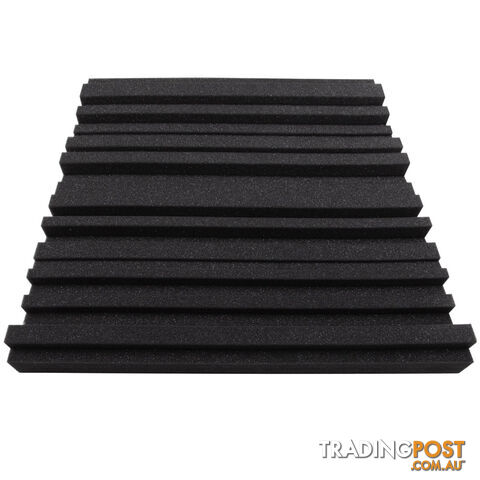 Set of 10 Studio Acoustic Foam Black