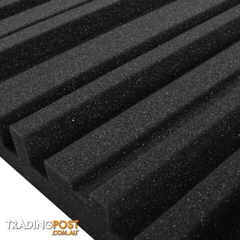 Set of 10 Studio Acoustic Foam Black