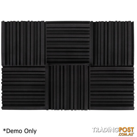 Set of 10 Studio Acoustic Foam Black