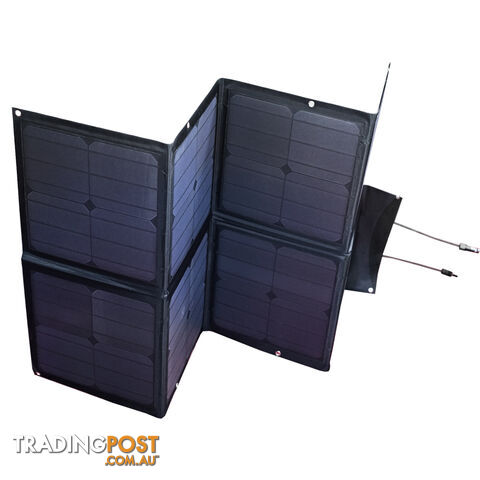 12V 120W Black Silicon Solar Panel Foldable Generator Power Mono Charging Kit - photo 3 of 5