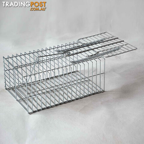 Set of 4 Humane Animal Trap Cage 23 x 15 x 10cm Silver - photo 4 of 6