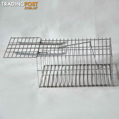 Set of 4 Humane Animal Trap Cage 23 x 15 x 10cm Silver - photo 5 of 6