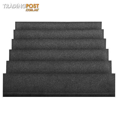 Set of 20 Studio Wedge Acoustic Foam Charcoal 30 x 30cm