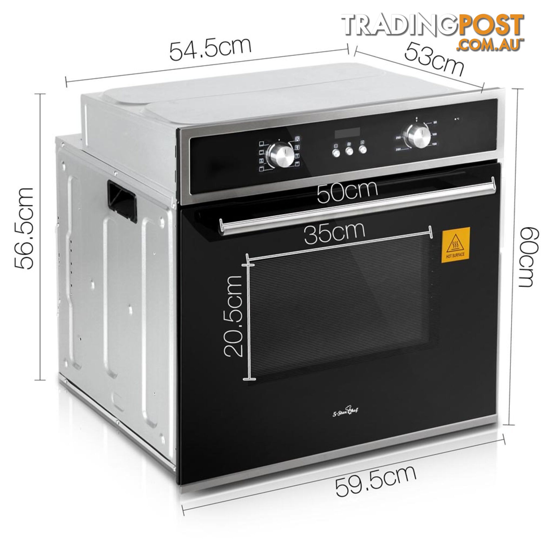 Built-in Electric Fan Forced Oven - 8 Functions