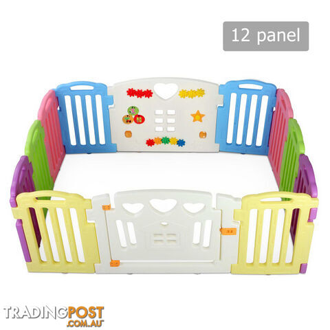 12 Panels Interactive Baby Playpen