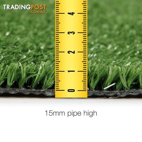 Artificial Grass 20 SQM Polypropylene Lawn Flooring 15mm Olive - photo 2 of 8