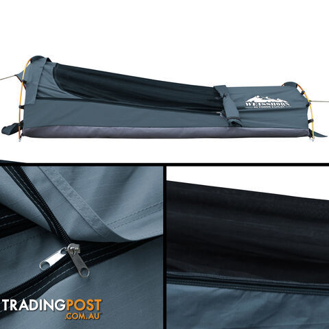 Single Biker Camping Canvas Swag Navy - photo 4 of 9