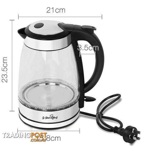 LED Cordless Glass Kettle _ÑÐ 1.7L