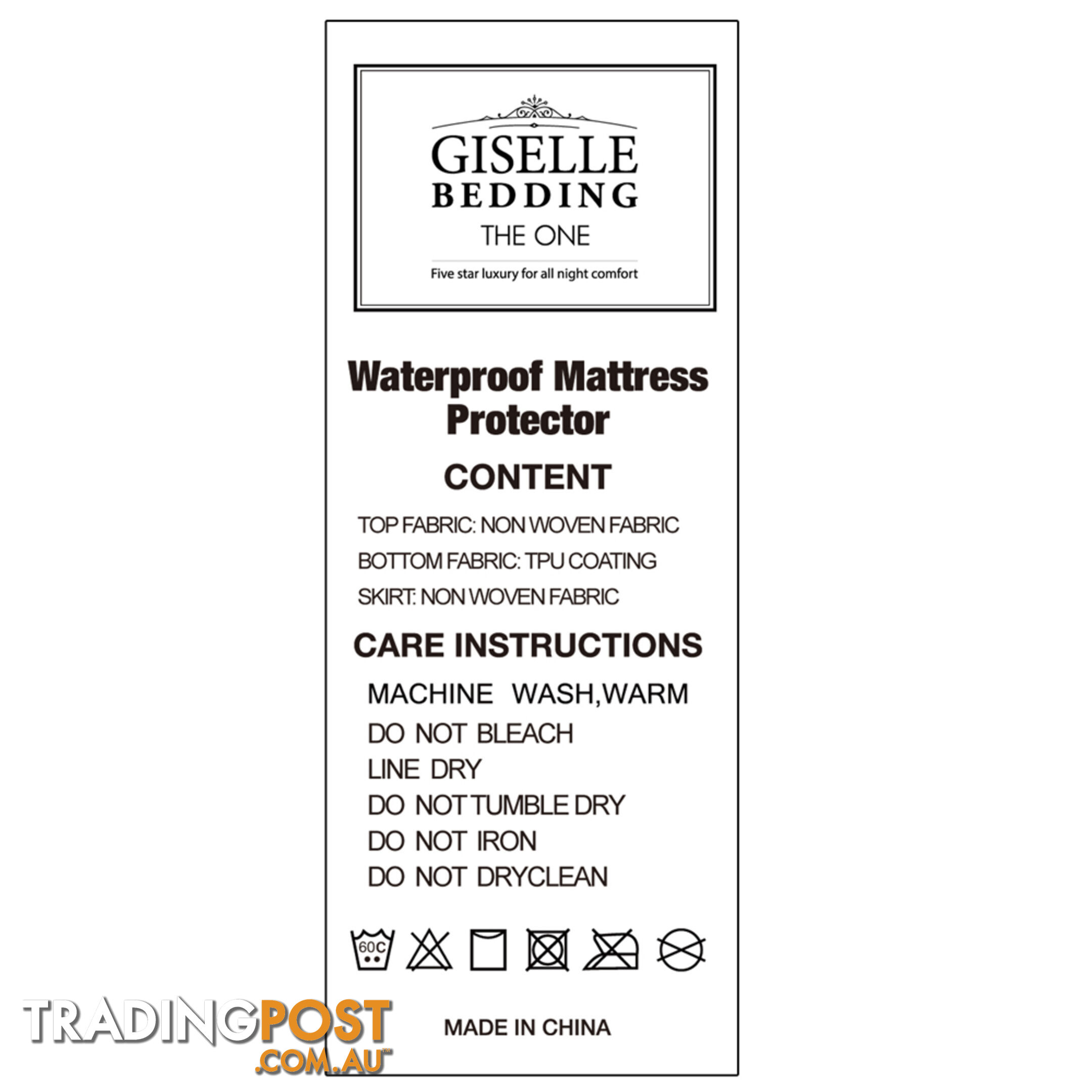 Waterproof Non-Woven Mattress Protector - King