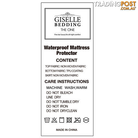 Waterproof Non-Woven Mattress Protector - King