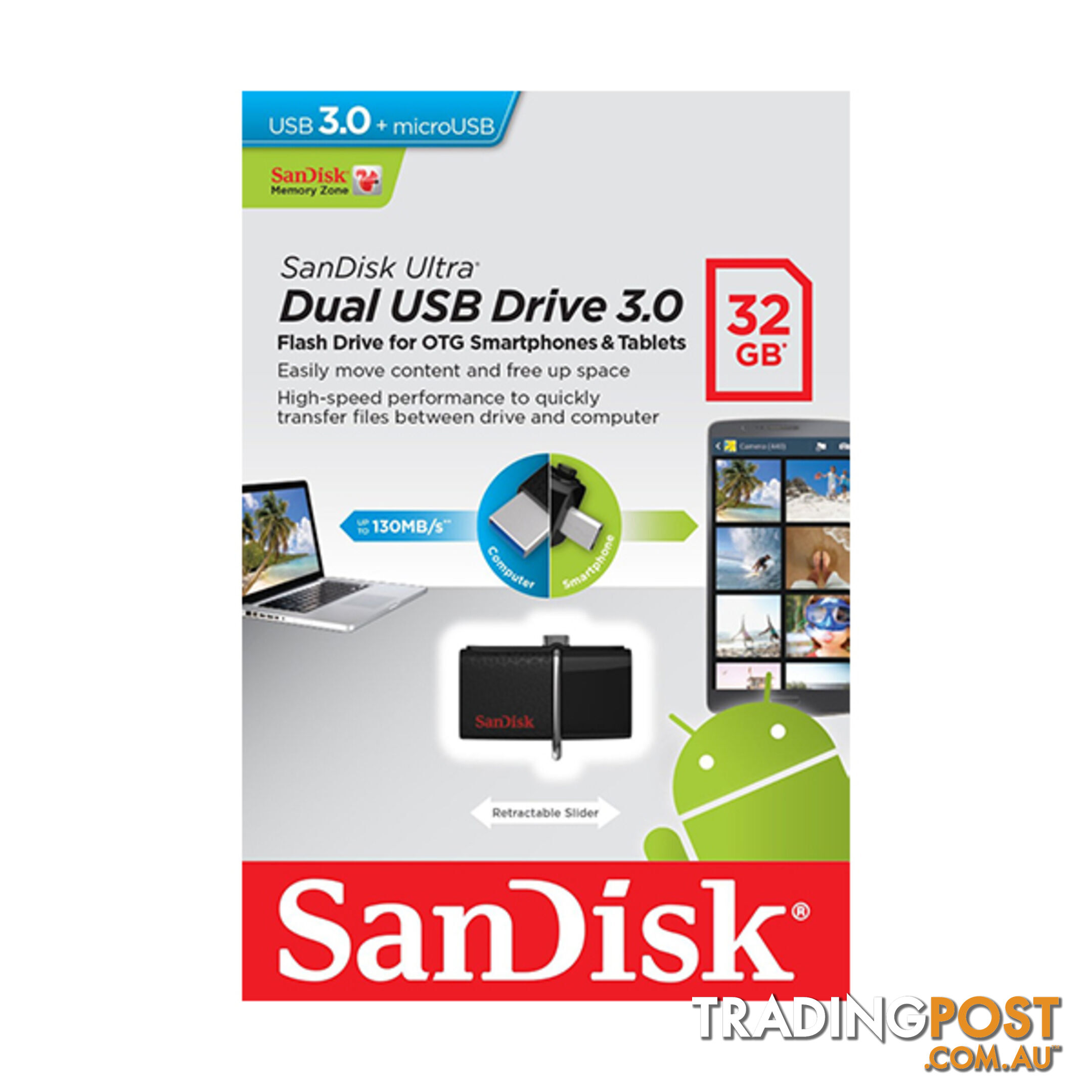 Sandisk SDDD2-032G OTG-32G Ultra Dual USB 3.0 Pen Drive